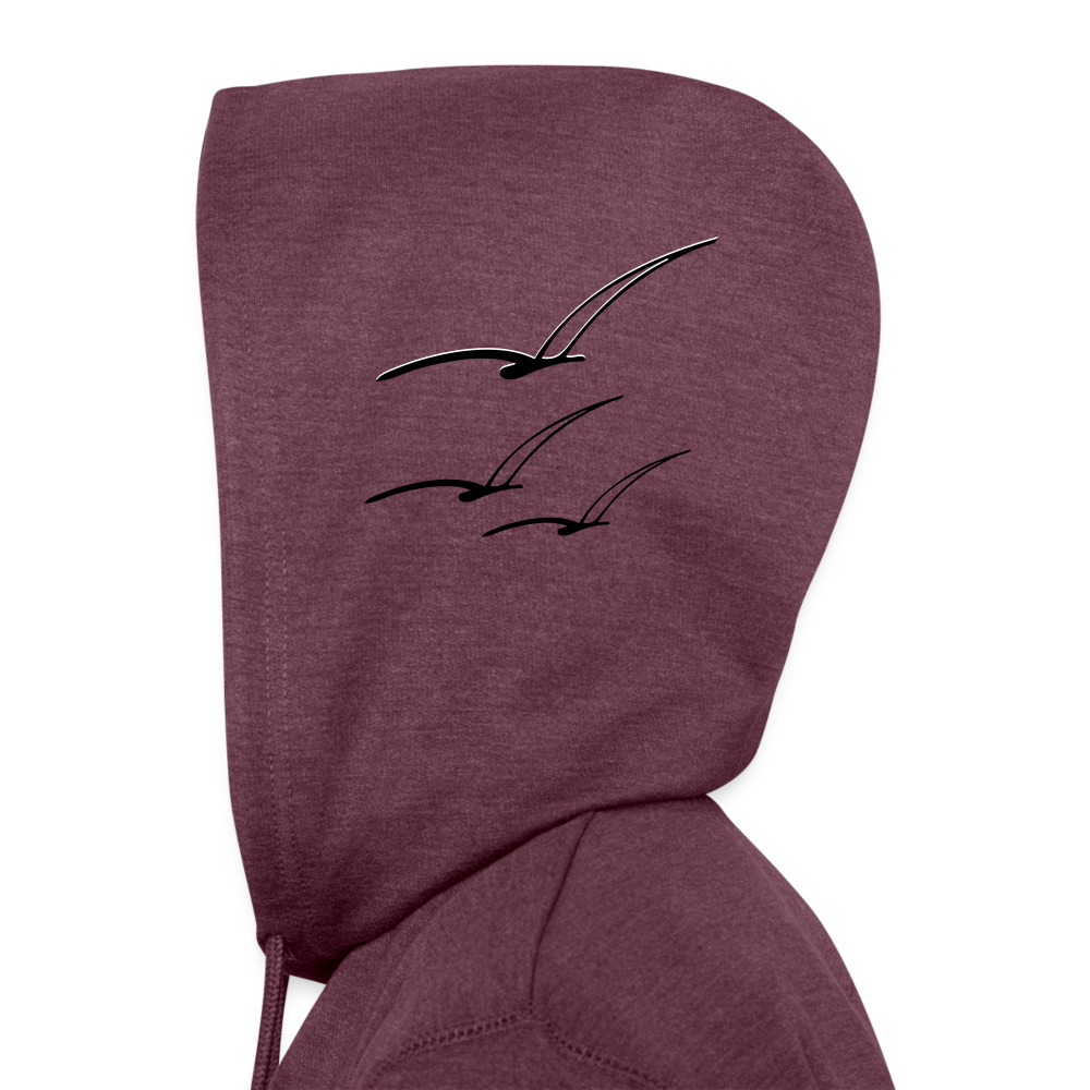 Leaface - Unisex Organic Hoodie - heather burgundy