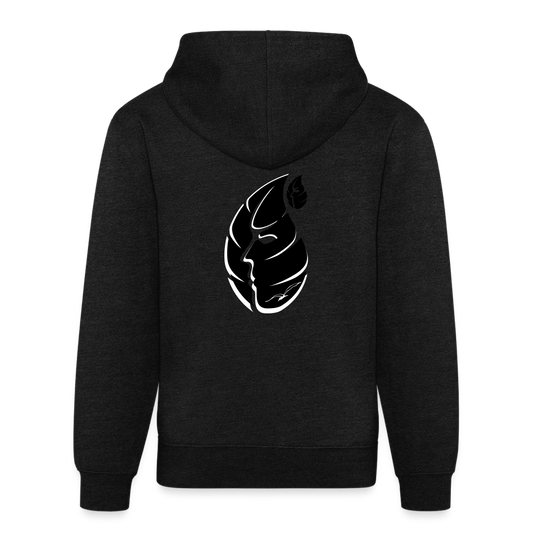 Leaface - Unisex Organic Hoodie - charcoal grey