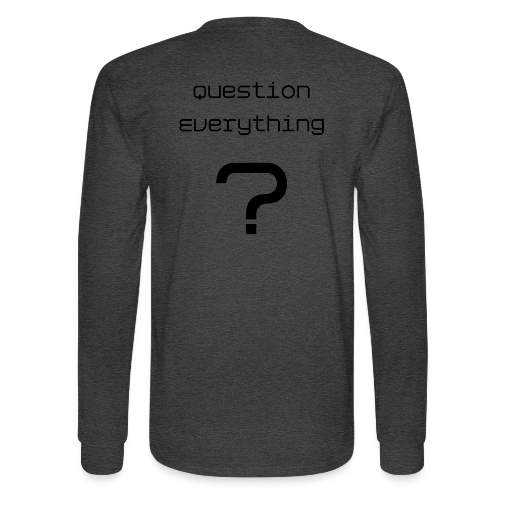 Question Long Sleeve T-Shirt - heather black