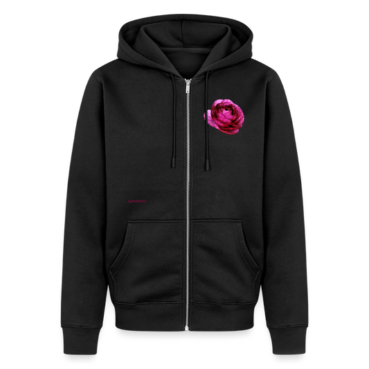 Organic Zip Hoodie ::: - black