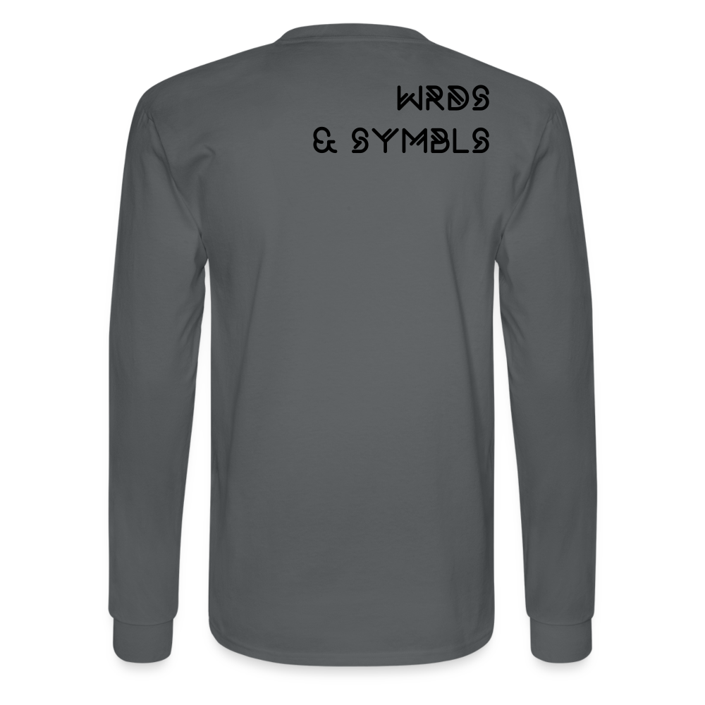 WRDS & SYMBLS Long Sleeve T - charcoal