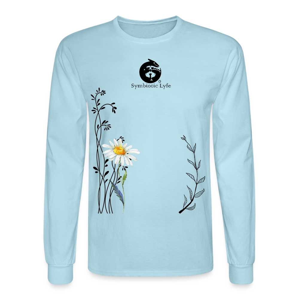 Daisy Long Sleeve T - powder blue