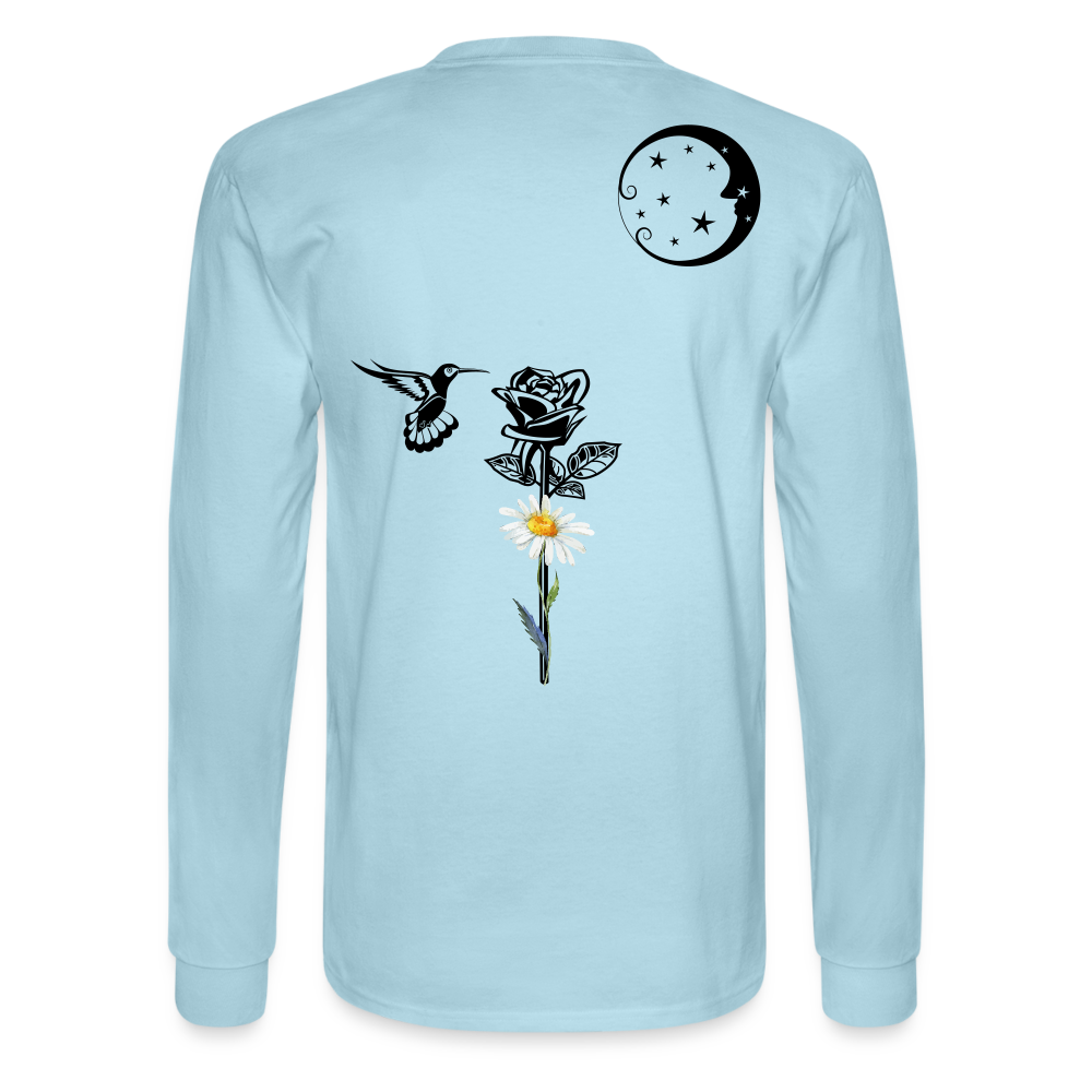 Daisy Long Sleeve T - powder blue