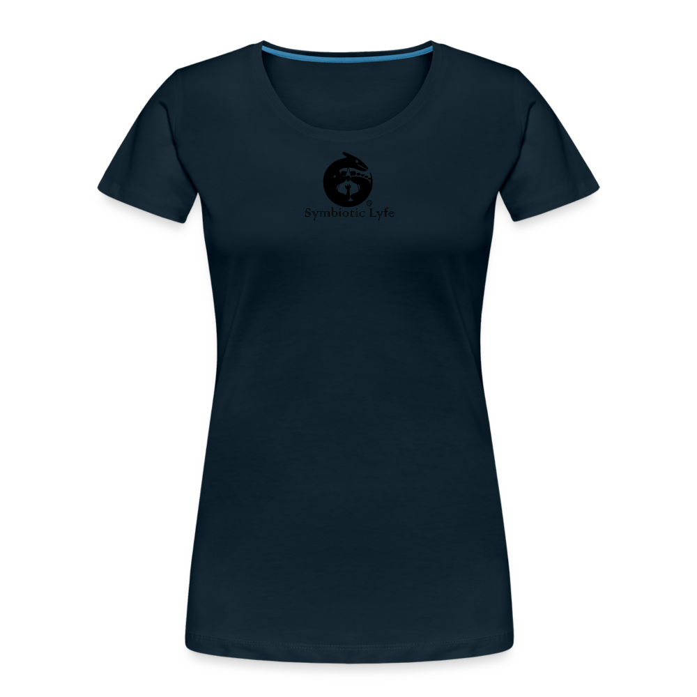 ROSE - Womens Organic T - deep navy