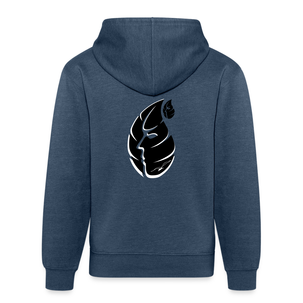 Leaface - Unisex Organic Hoodie - heather navy