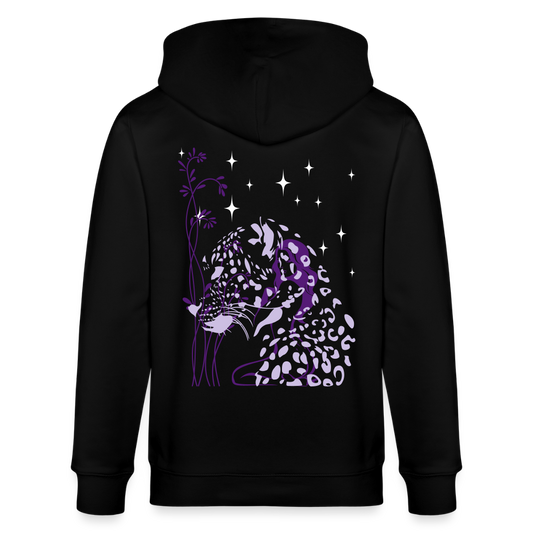 Meow - Organic Zip Hoodie - black