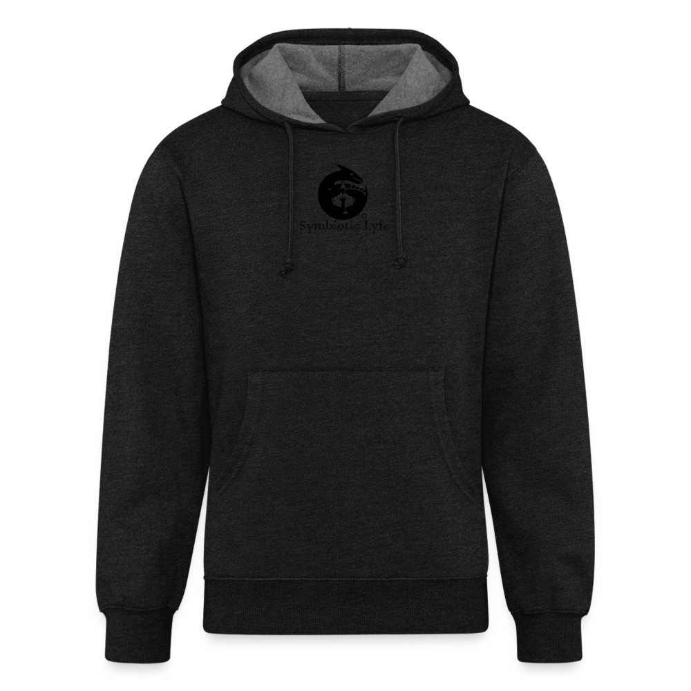 Symbiotic Logo - Unisex Organic Hoodie - charcoal grey