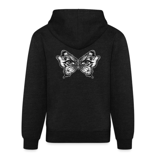 BUTTERFLY EYES - Unisex Organic Hoodie - charcoal grey