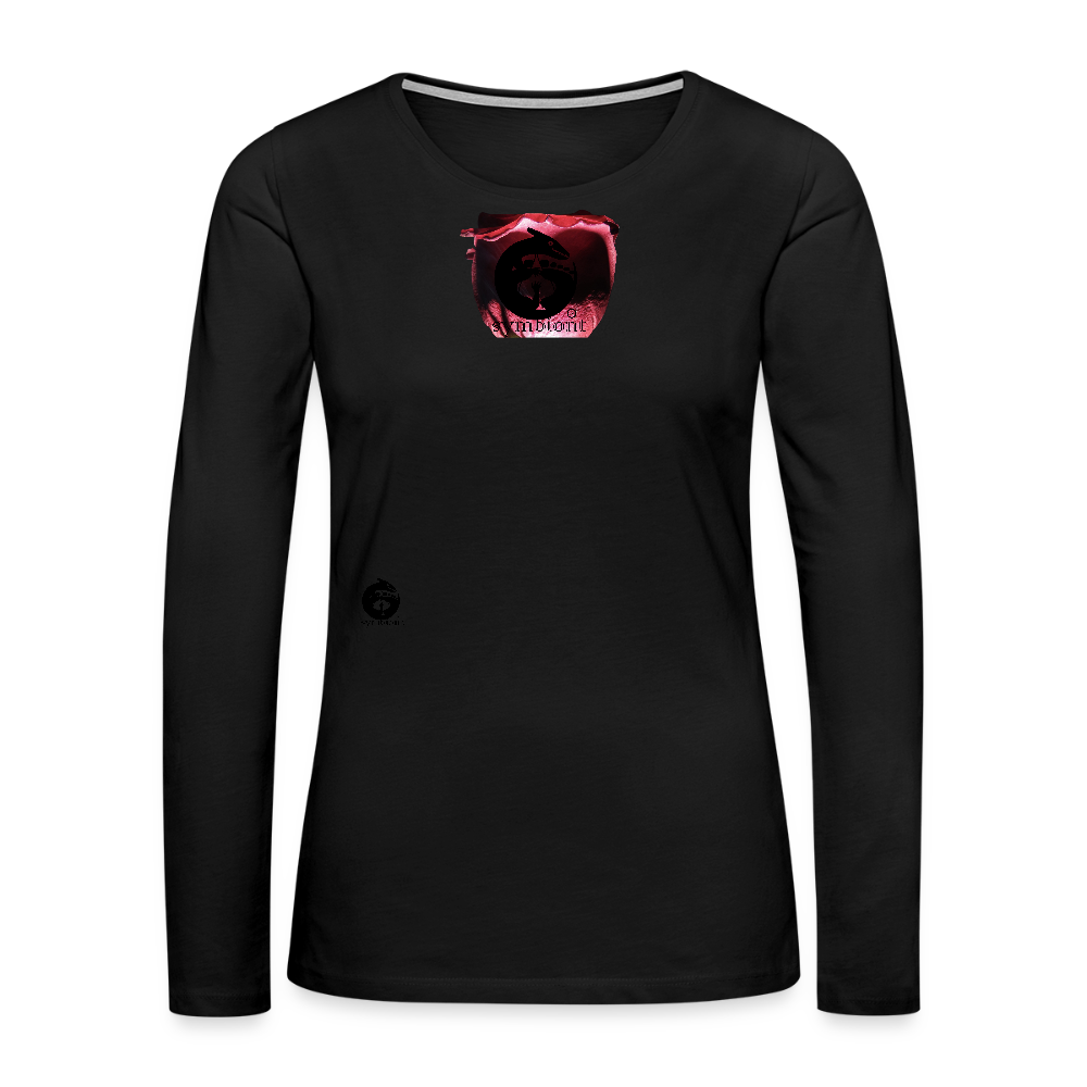 Smoke & Roses  ::: Women's Style Long Sleeve - black