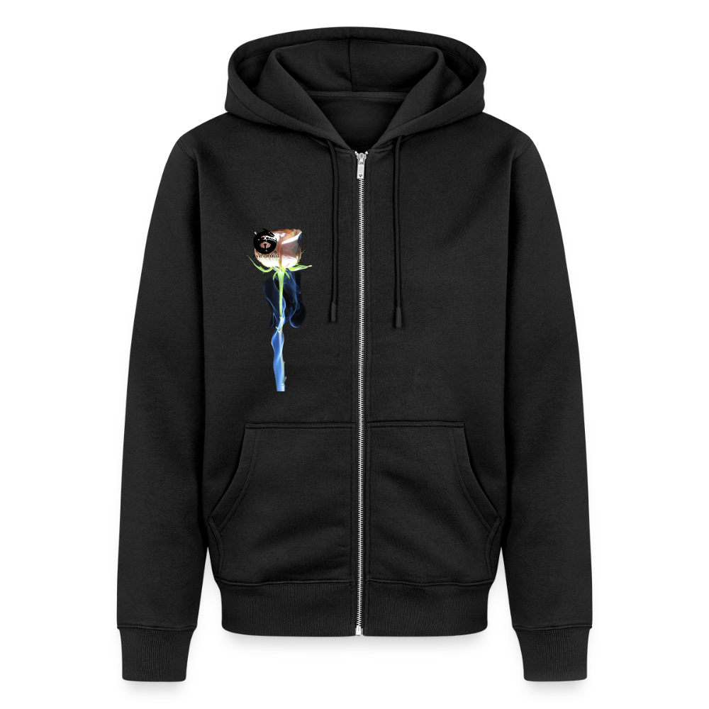 Smoke & Roses ::::  Organic Zip Hoodie - black