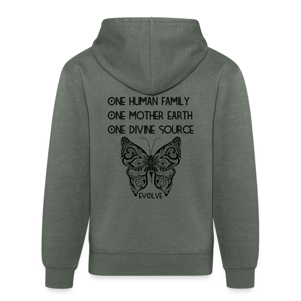 ONE - Unisex Organic Hoodie - heather military green