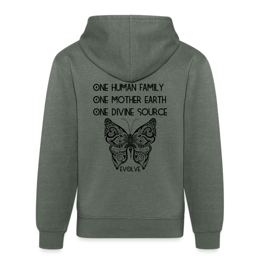 ONE - Unisex Organic Hoodie - heather military green