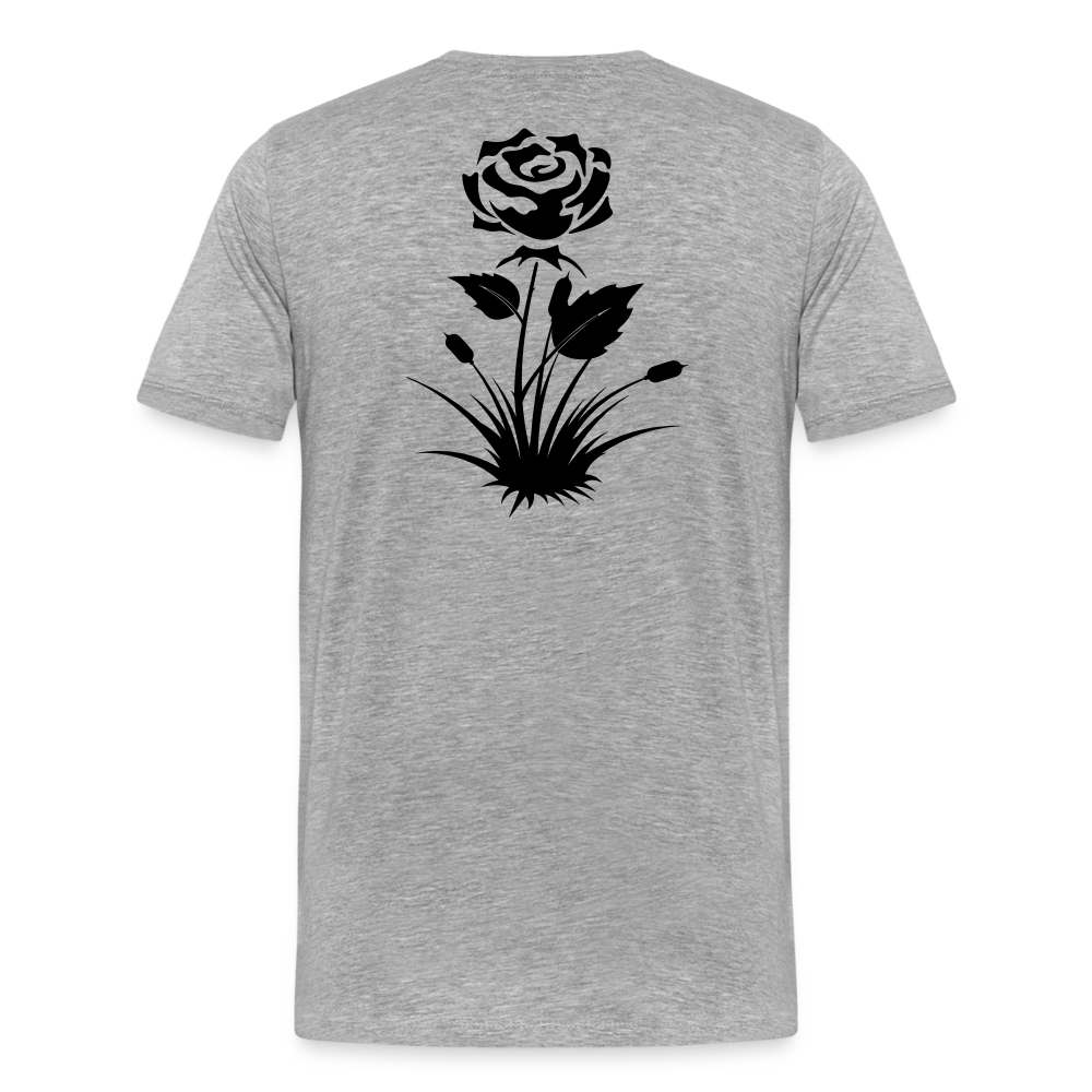 ROSE - Men’s Premium Organic T - heather gray