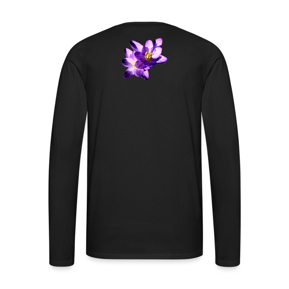 Men's Style Premium Long Sleeve : - black