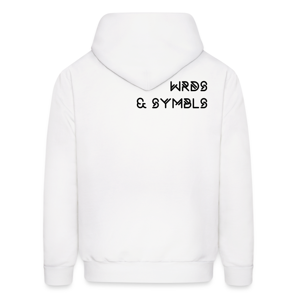 WRDS & SYMBLS Hoodie - white