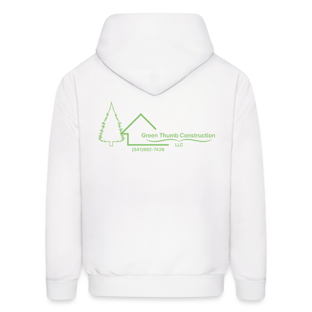 Green Thumb Construction Hoodie - white