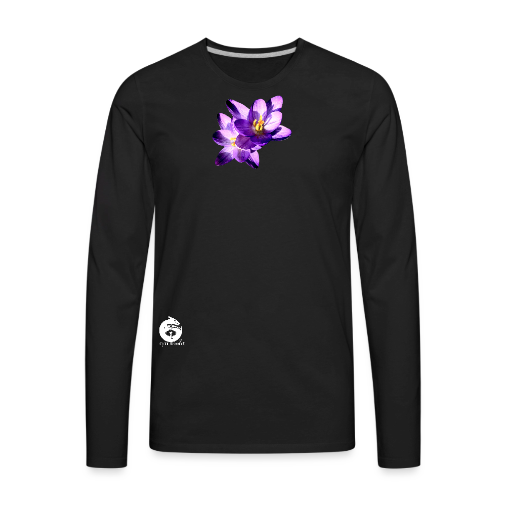Men's Style Premium Long Sleeve : - black
