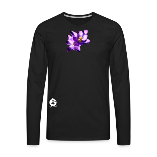 Men's Style Premium Long Sleeve : - black