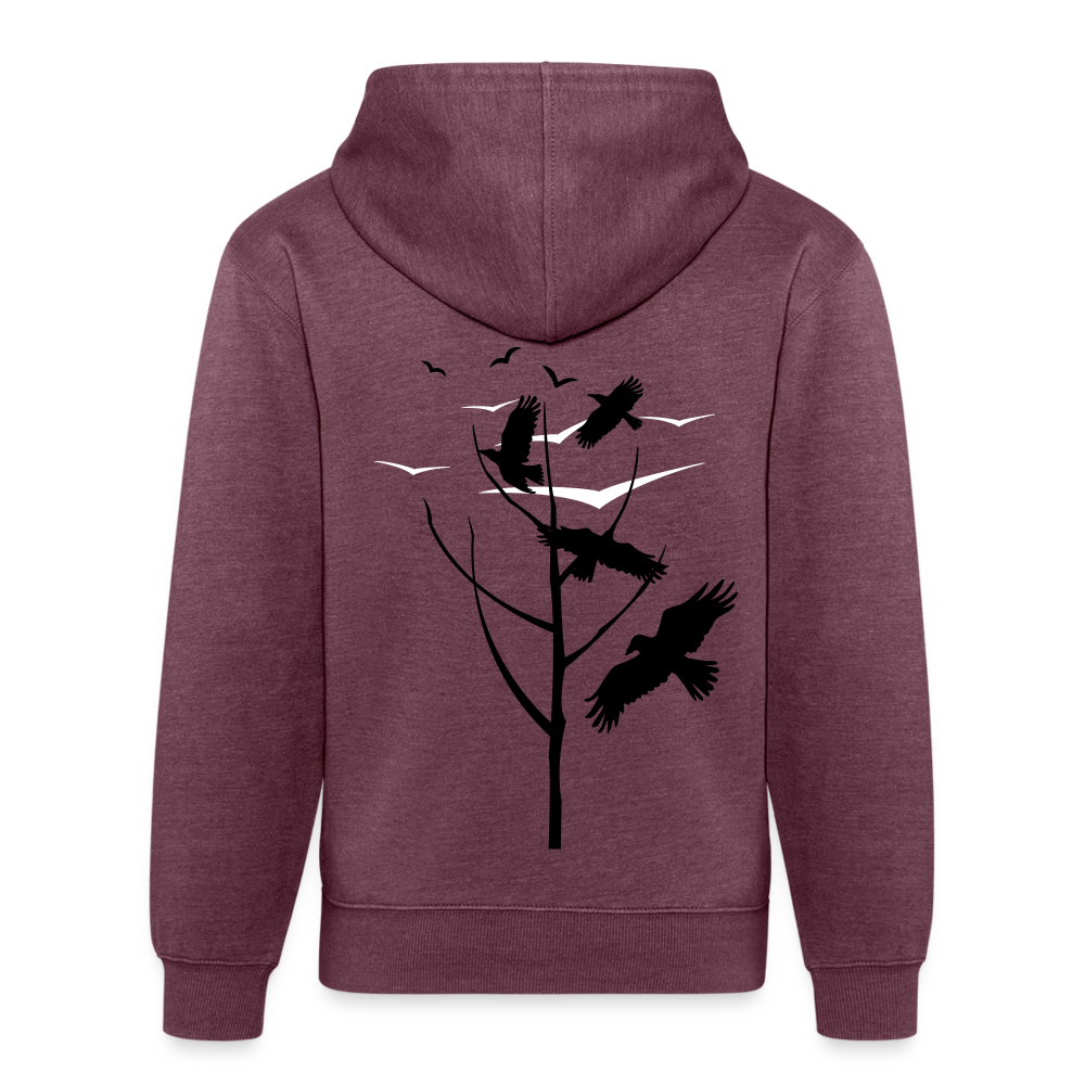 The Birds - Unisex Organic Hoodie - heather burgundy