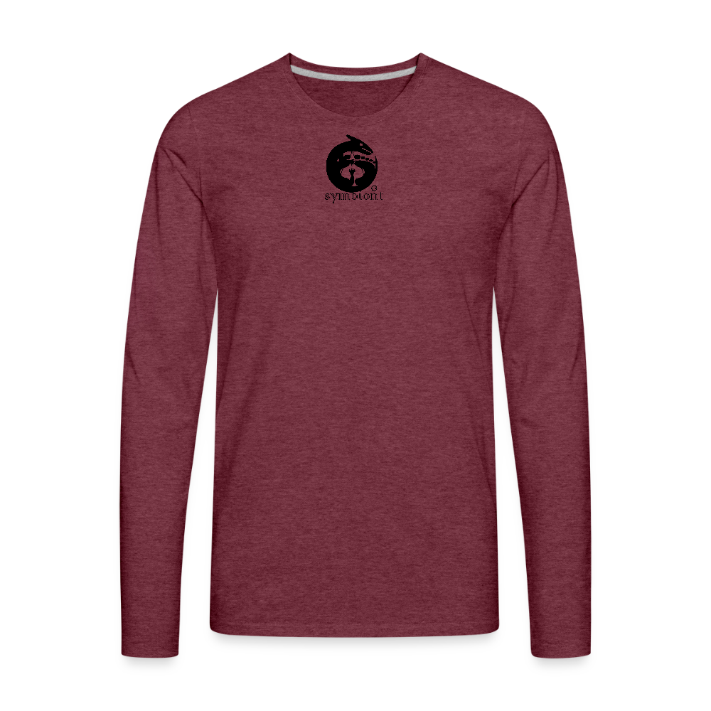 Long Sleeve T - heather burgundy