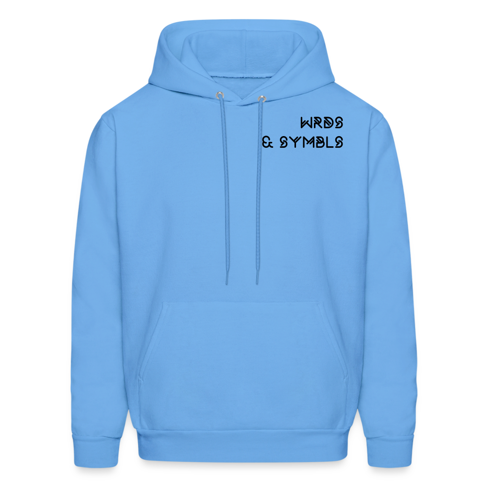 WRDS & SYMBLS Hoodie - carolina blue