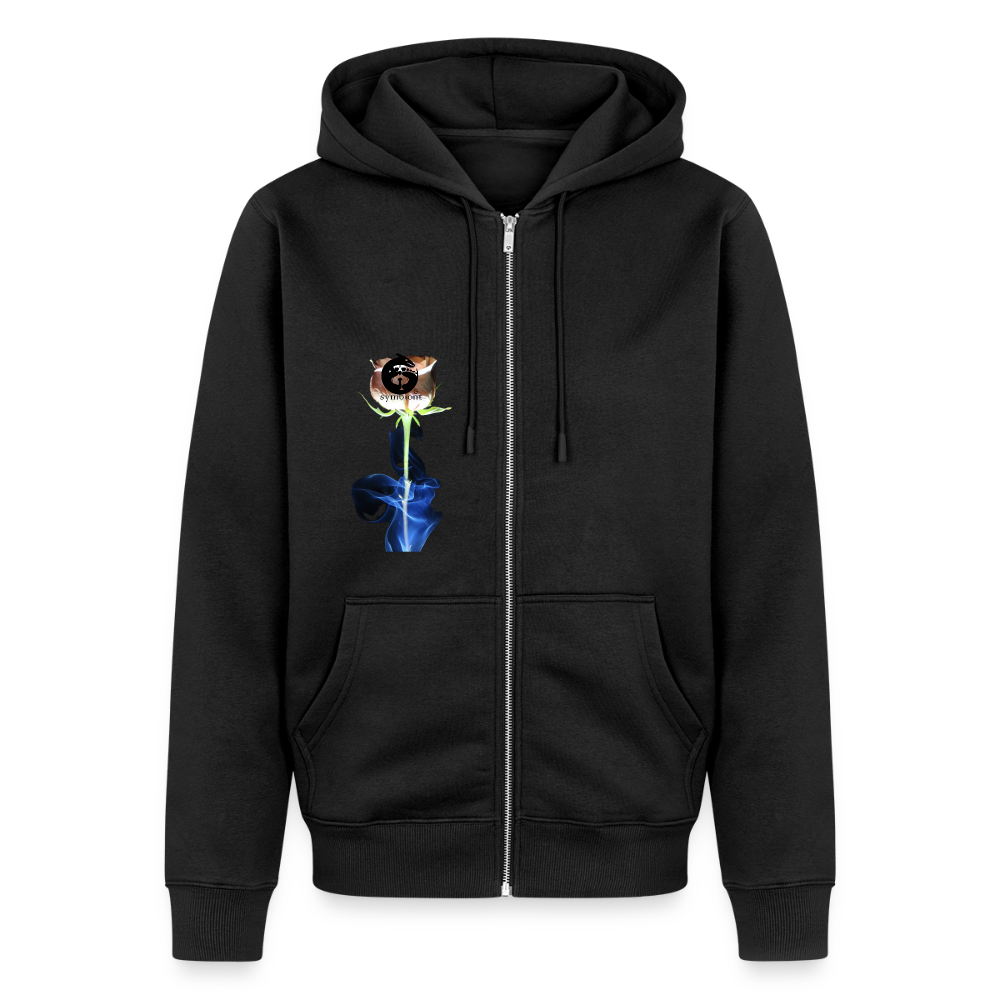 Smoke & Roses ::::: Organic Zip Hoodie - black