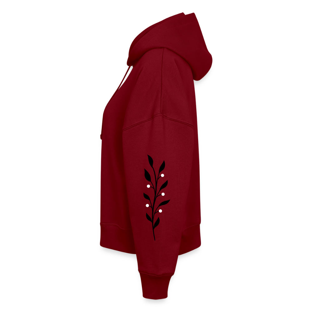 Women's Organic Hoodie - burgundy