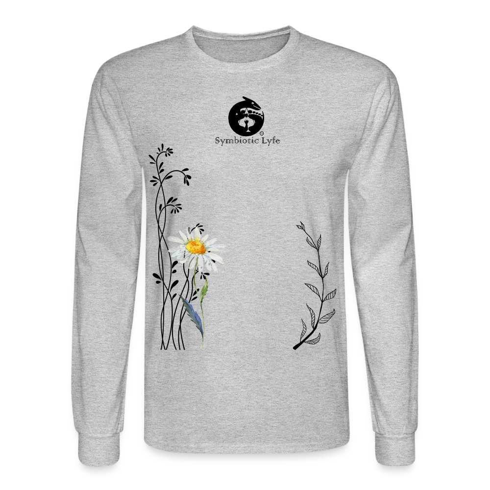 Daisy Long Sleeve T - heather gray