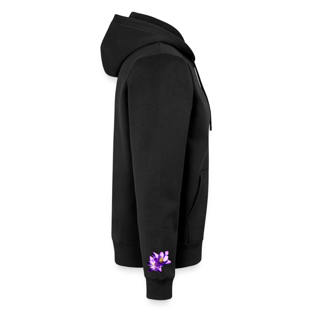 Organic Zip Hoodie : - black