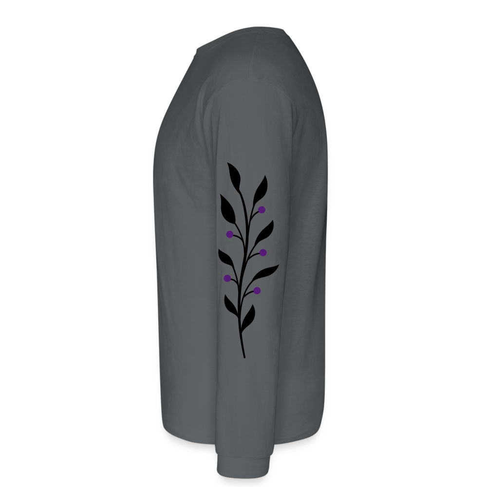 Daisy Long Sleeve T - charcoal