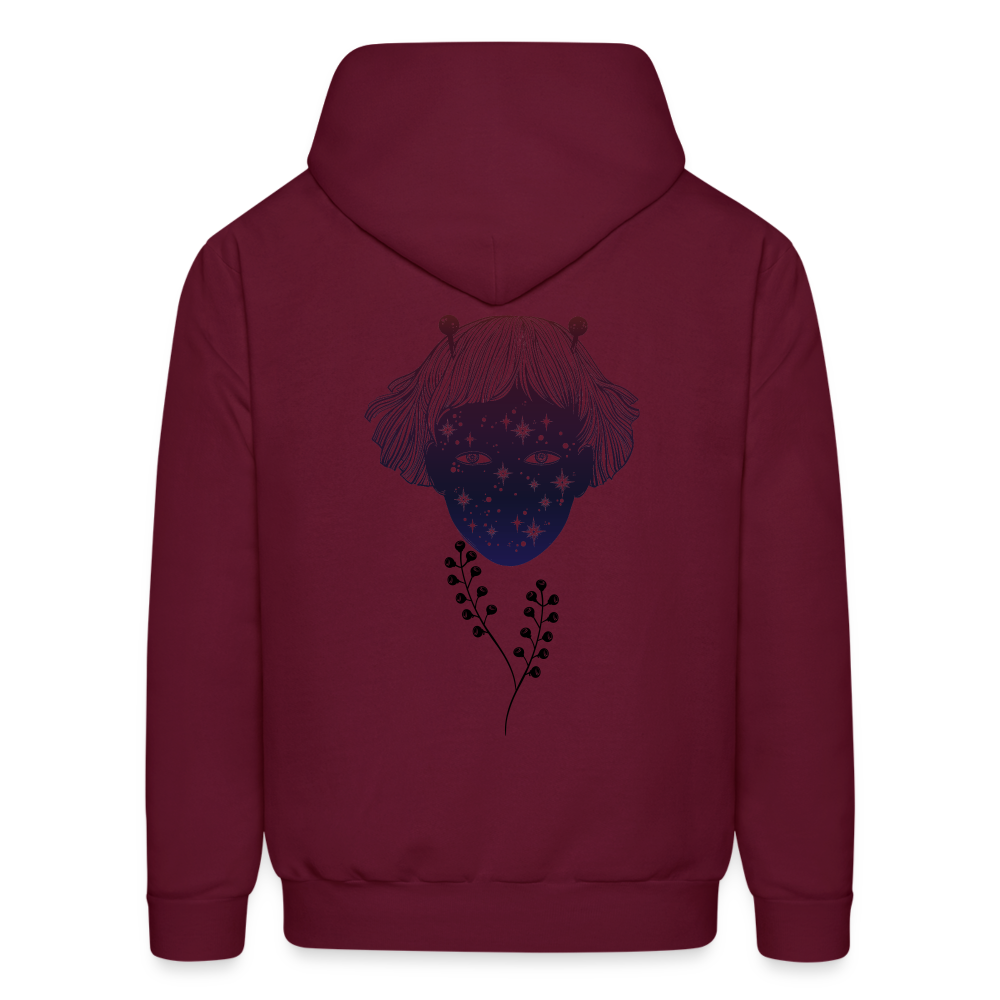 Universe within Hoodie - burgundy