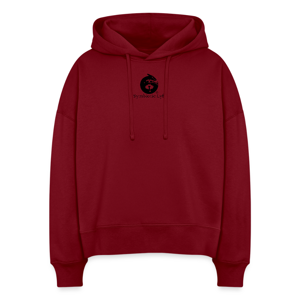 Women's Organic Hoodie - burgundy