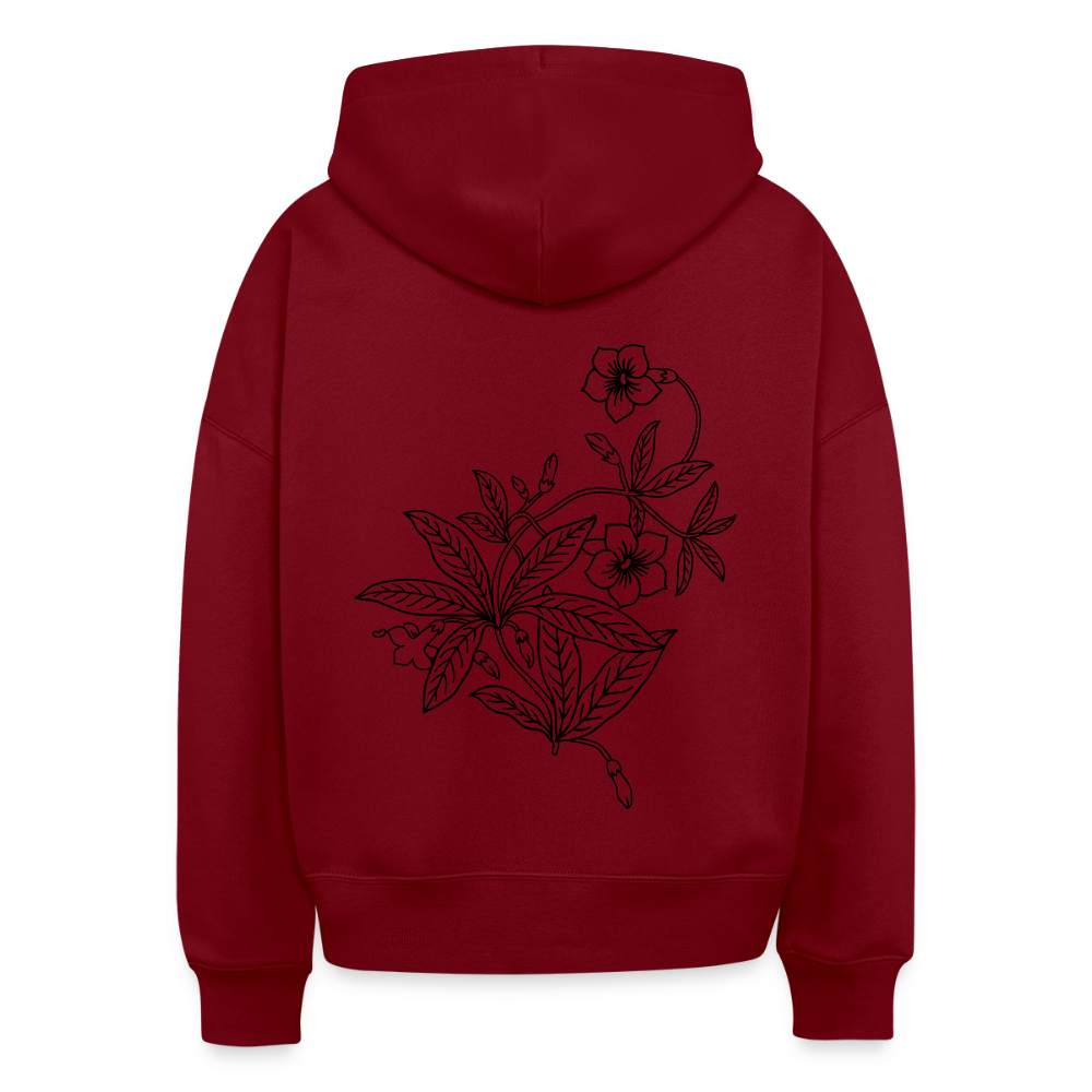 Women's Organic Hoodie - burgundy