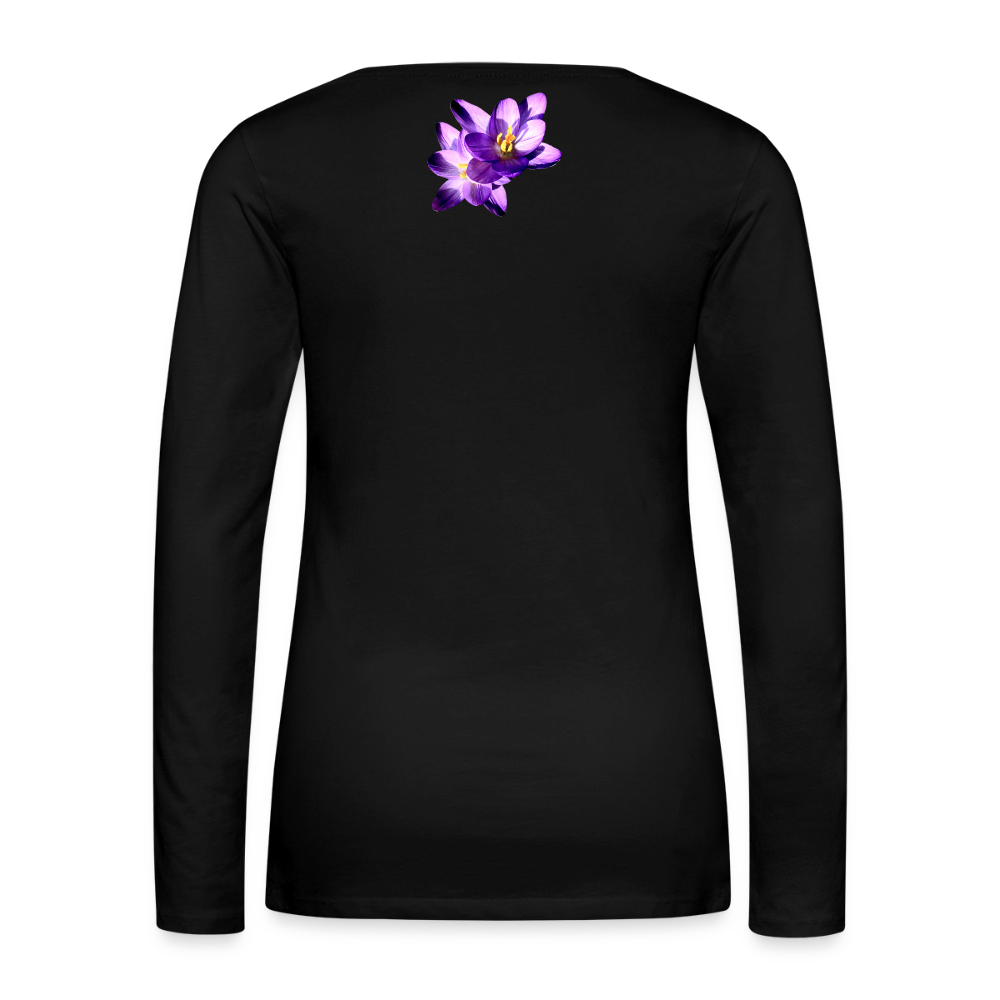 Women's Style Premium Long Sleeve : - black