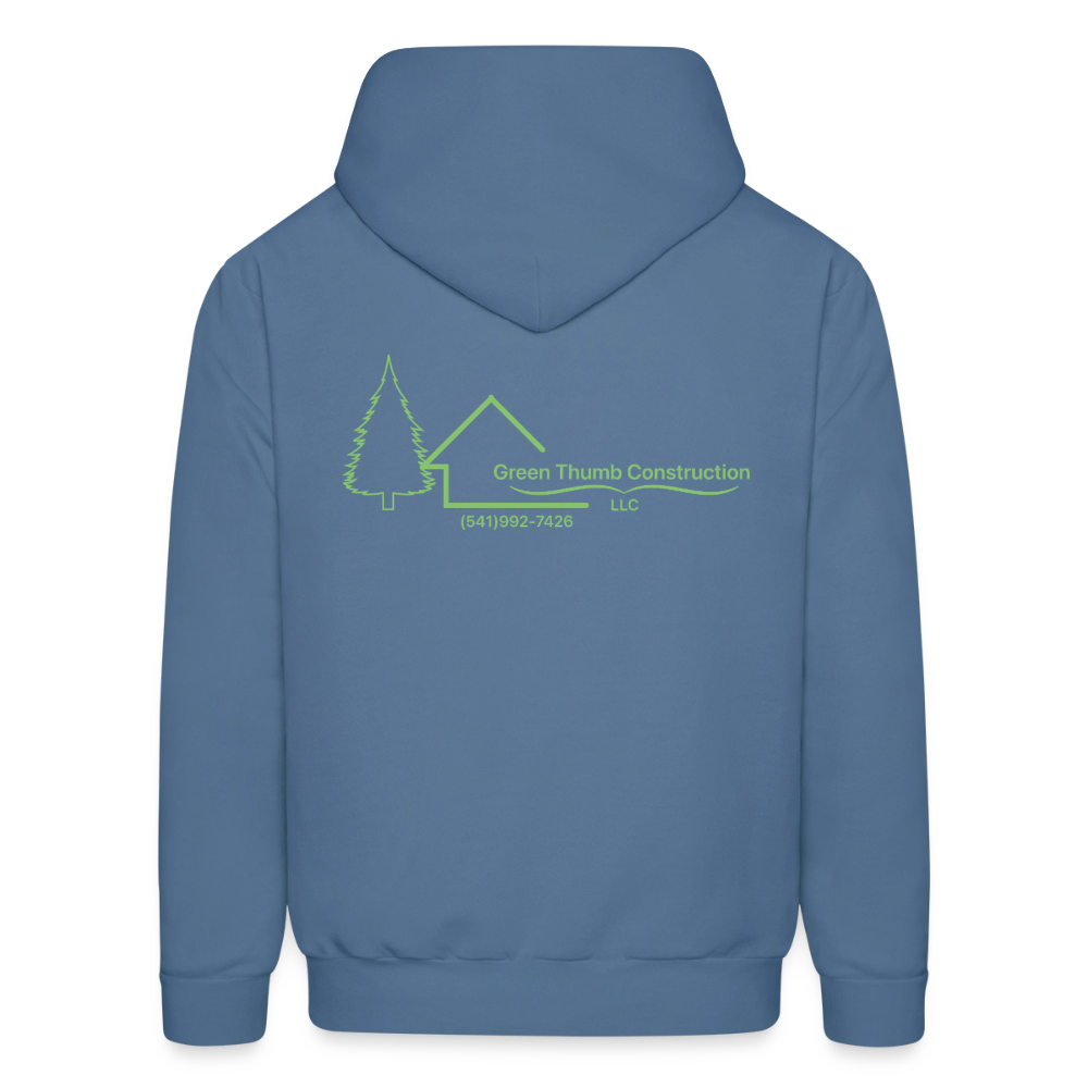 Green Thumb Construction Hoodie - denim blue