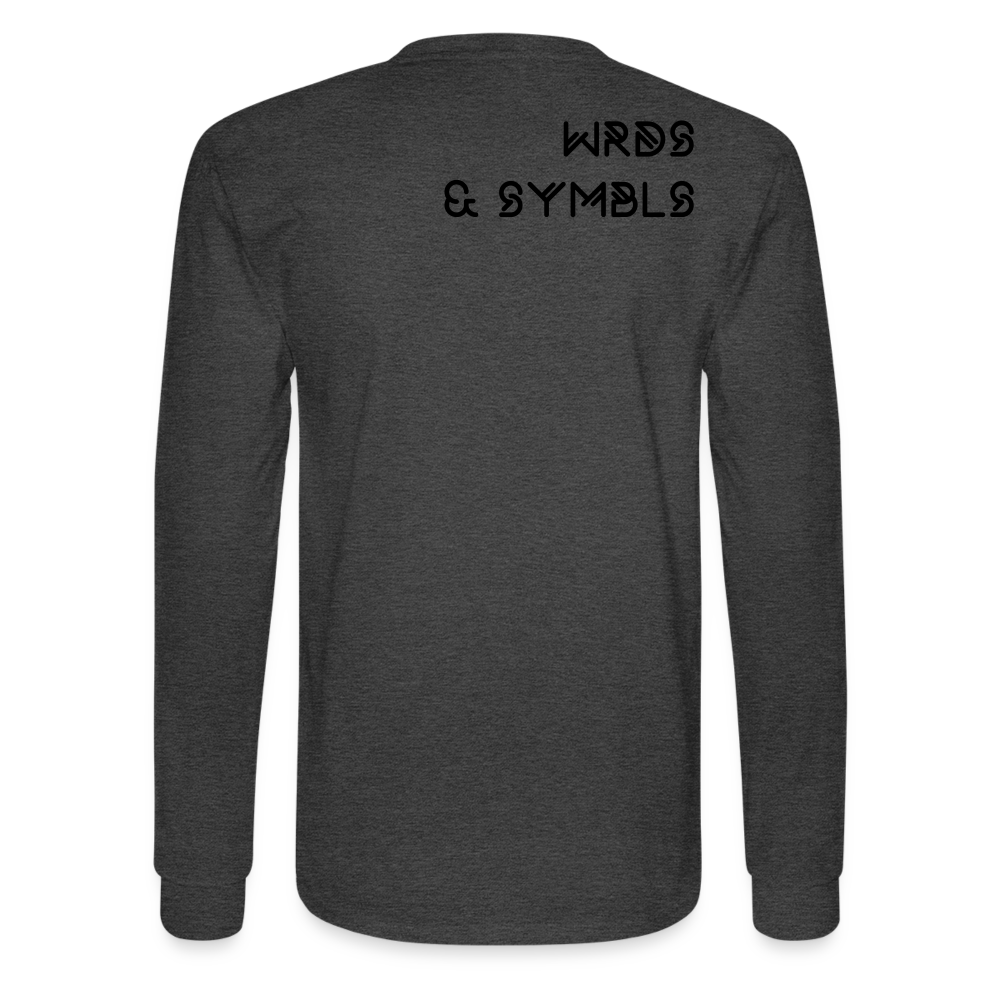 WRDS & SYMBLS Long Sleeve T - heather black