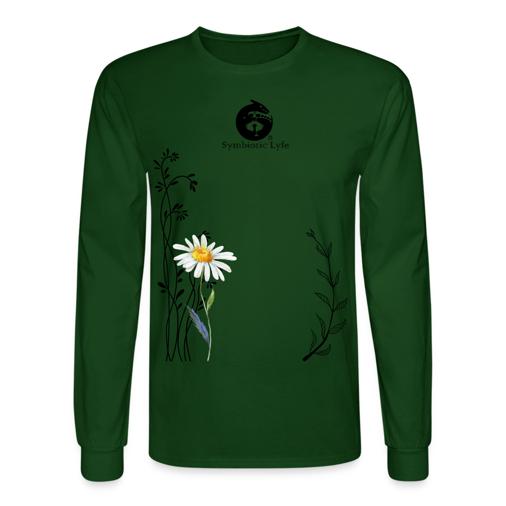 Daisy Long Sleeve T - forest green