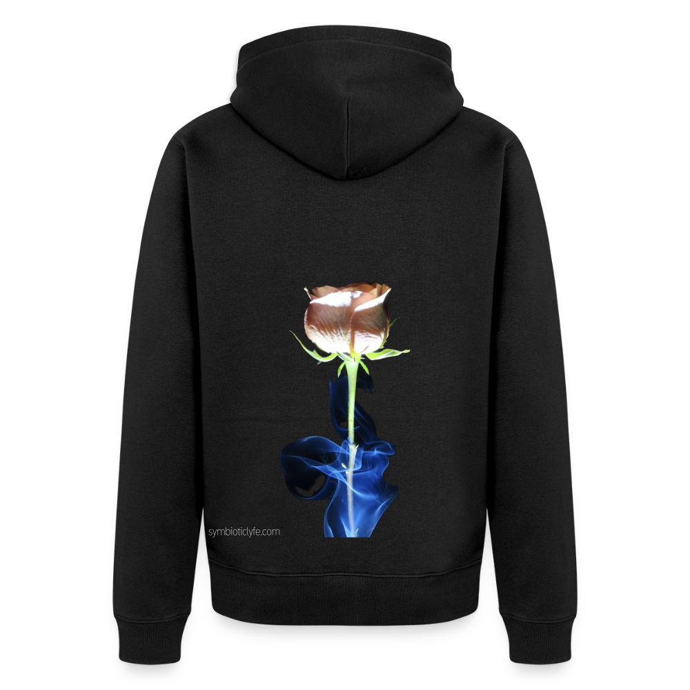 Smoke & Roses ::::: Organic Zip Hoodie - black