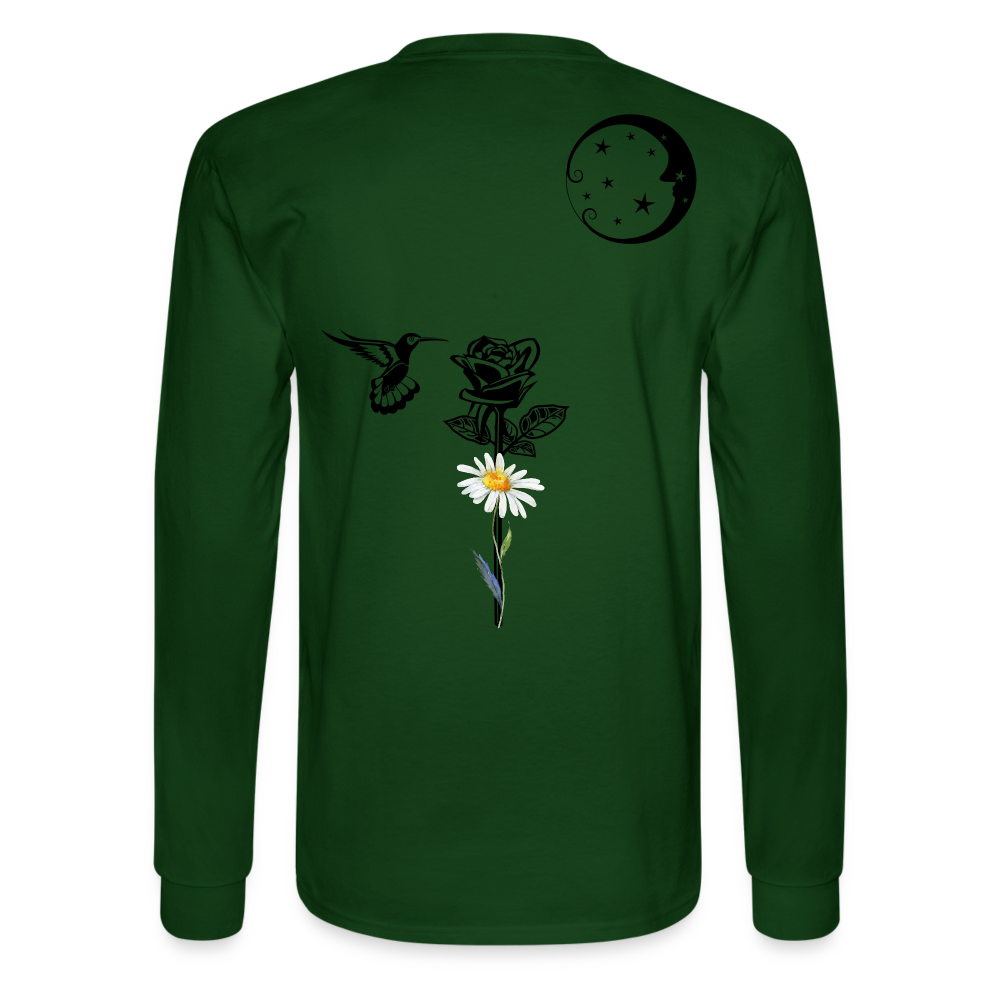 Daisy Long Sleeve T - forest green