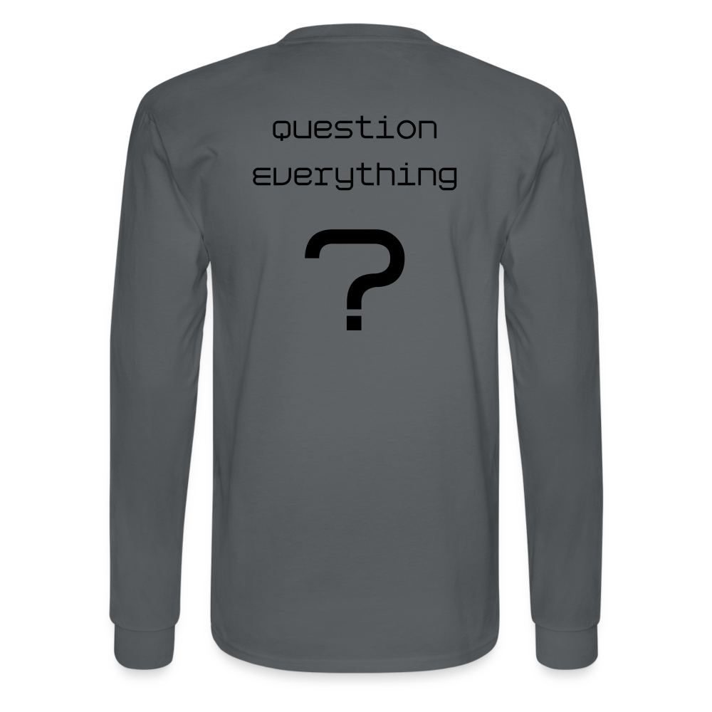 Question Long Sleeve T-Shirt - charcoal