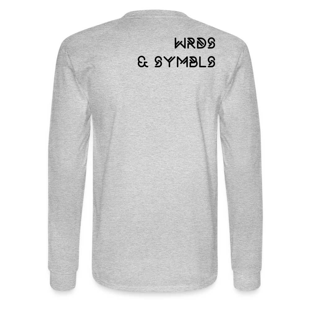 WRDS & SYMBLS Long Sleeve T - heather gray