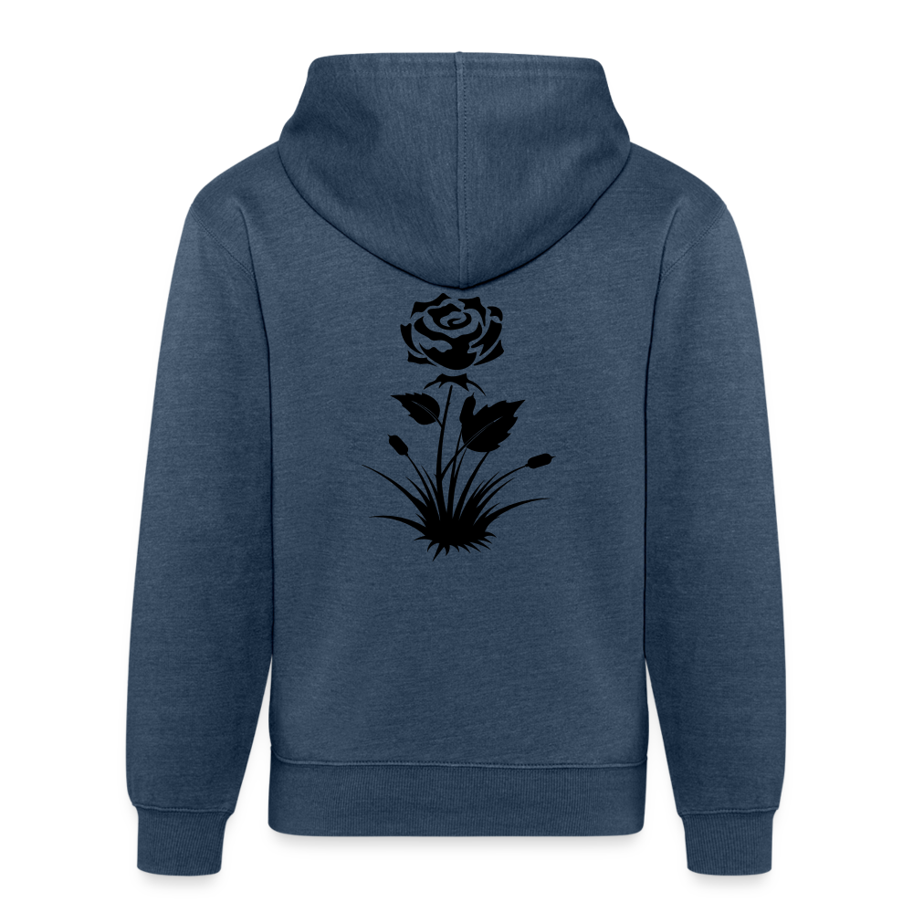 ROSE - Unisex Organic Hoodie - heather navy