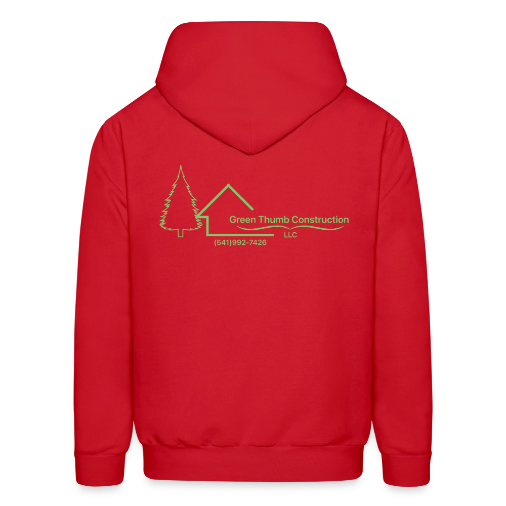 Green Thumb Construction Hoodie - red
