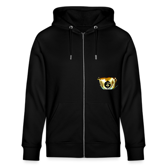 Organic Zip Hoodie :::: - black
