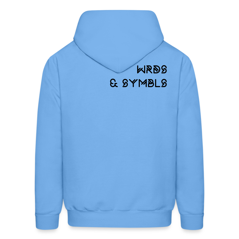 WRDS & SYMBLS Hoodie - carolina blue