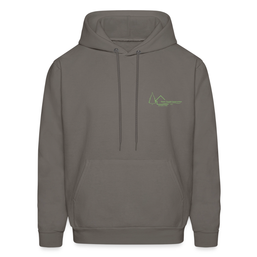 Green Thumb Construction Hoodie - asphalt gray