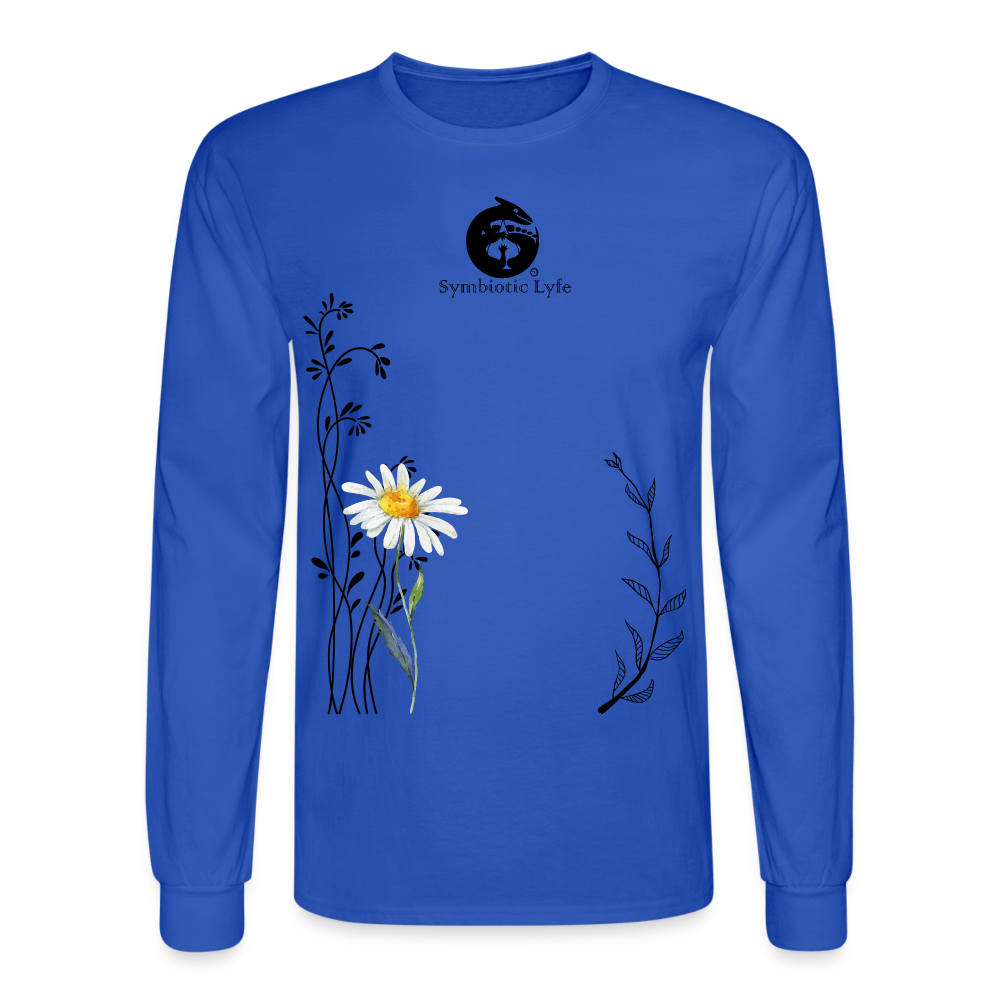 Daisy Long Sleeve T - royal blue