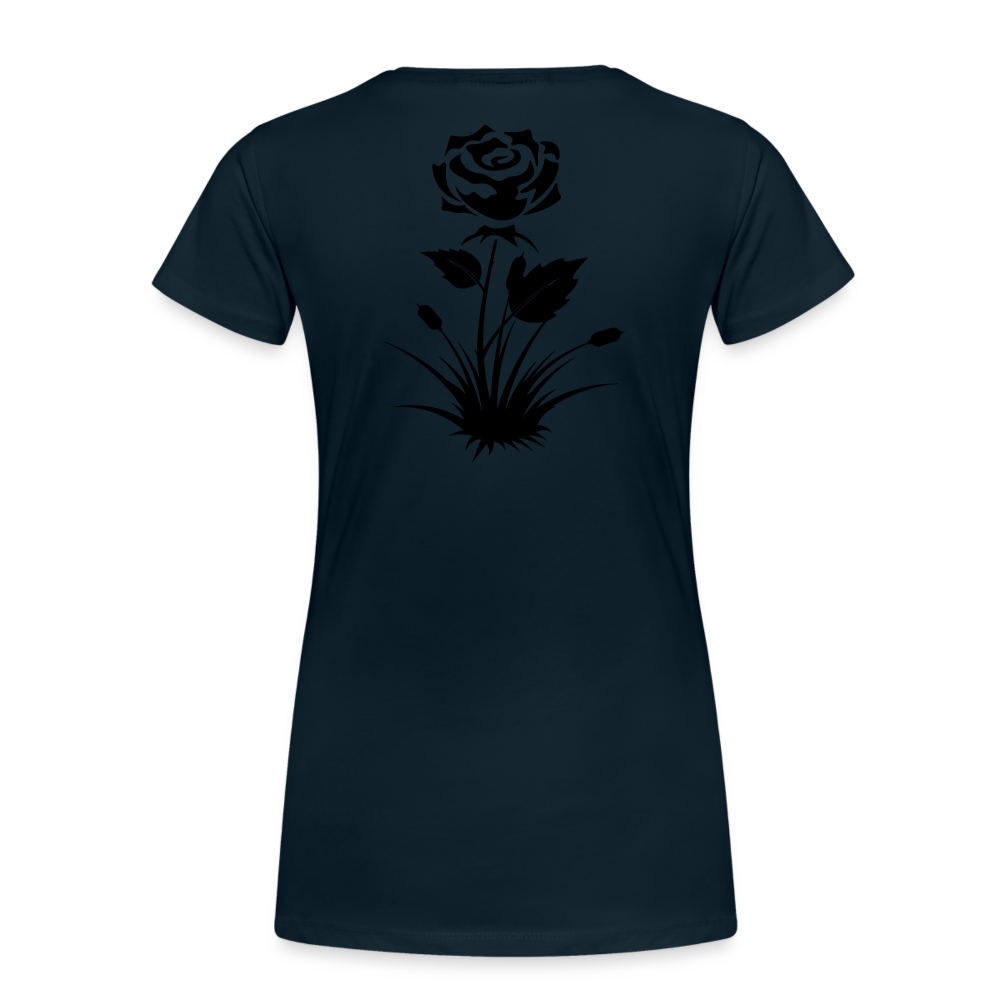 ROSE - Womens Organic T - deep navy