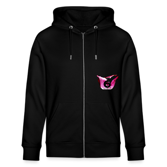 Organic Zip Hoodie ::: - black