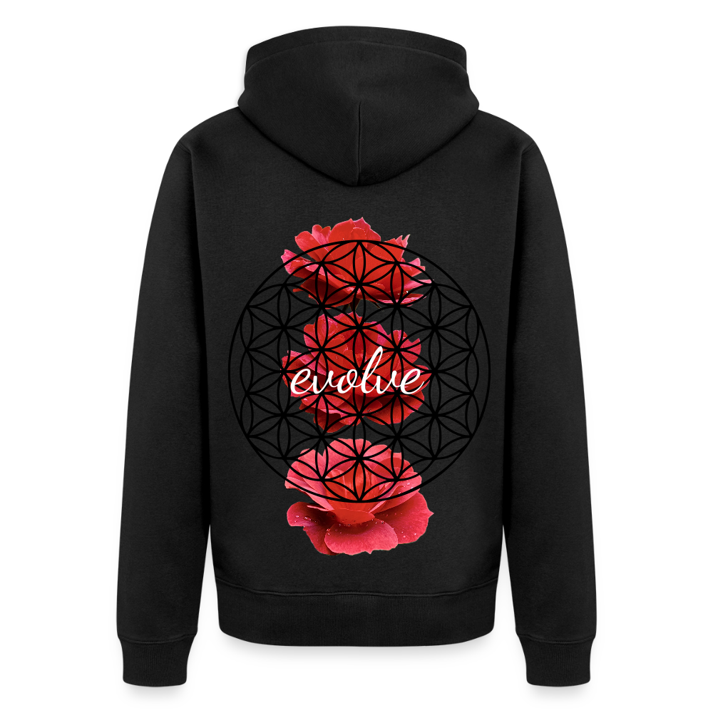 EVOLVE :::: Organic Zip Hoodie - black